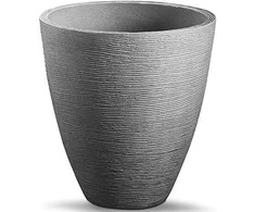 Apvalus sodo vazonas 40 x 42 cm antracito PATIO