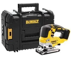 DEWALT siaurapjūklis DCS334NT 18V TSTAK lagaminas be akumuliatoriaus ir kroviklio