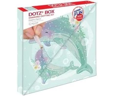 Diamond Dotz Deimantinė mozaika Dolphin dance, 28X28 cm