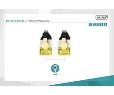 Digitus Patchcord - RJ-45 (M) 50 cm - SFTP - CAT 6A - Juodas (DK-1644- A-005 / BL)