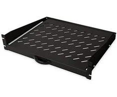 „Digitus“ ištraukiama lentyna, skirta fiksuotam montavimui ant priekinių 483 mm (19 colių) profilio bėgelių | DN-19-TRAY-2-450-SW