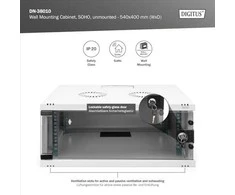 DIGITUS Wandgehuse SOHO 4HE 241x540x400 mm grau unm.