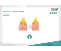 DIGITUS Patchkabel Cat6 U/UTP 2xRJ45 5.0m gelb LSZH