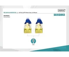 Digitus CAT 6A S/FTP PATCH CORD10P AWG CAT 6A S/FTP PATCH CORD10P AWG