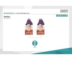 DIGITUS SFTP LAN kabelis, patch 6 cat, 2,0m, violetinė, 2xRJ45, DK-1644-020/VI