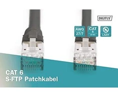 Digitus RJ-45 / RJ-45, cat.6, S / FTP, juoda, 2m (DB-160144-020-S)