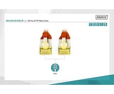 Digitus Assmann / Digitus CAT 6A S- FTP PATCH C. LSOH. CU kabelio konstrukcija: 4 x 2 AWG 26 / 7, sudvejinta pora, spalva: raudona, ilgis: 3 m, užimtumas: 1: 1, apvalkalas: LSOH (KV -1644 - A-030 / R)