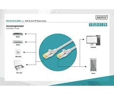 Assmann Electronic DIGITUS Professional CAT 6A S-FTP Patchcable Cu LSZH AWG 26/7 20m pilkas