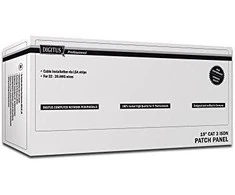 Assmann Electronic DIGITUS CAT 3 ISDN Patch Panel neekranuotas 25 prievadų RJ45 8P4C LSA 1U stovo tvirtinimo spalva pilkas RAL 7035