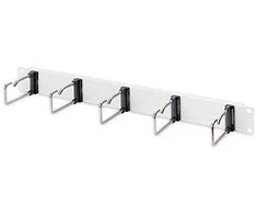 Assmann Electronic DIGITUS DN-97666 1U kabelių valdymo skydelis 5xplieniniai žiedai 40x75mm pilkas RAL 7035