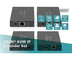 Assmann elektroninis DIGITUS HDMI KVM plėtiklio rinkinys per IP 150m Full HD 1080p