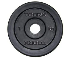 SKO Svoriai štangai TOORX DGG-15 D25mm15kg gumuoti