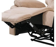 Beliani Dvivietė sofa su elektrine relaksacijos funkcija BERGEN veliūrinė šviesiai smėlio spalvos su USB prievadu