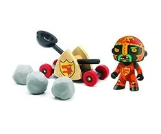 Djeco Arty Toys - Riteriai - Baldy ir jo katapulta ( DJ06731 )
