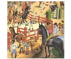 Djeco Dėlionė - Arkliai (200 detalių) ( DJ07454 )