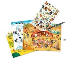 Djeco Nutrinami paveiksliukai - Savana, Dykuma, Šiaurės Ašigalis ( DJ09560 )