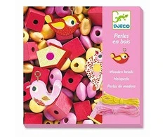 Djeco Mediniai karoliukai - Paukščiai ( DJ09809 )