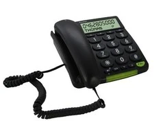 Doro PhoneEasy 312cs telefonas su dideliu mygtuku, juodas