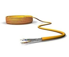 Draka instaliacinis kabelis UC1500 HS22, Cat 7A, S/FTP, PiMF, oranžinis, 100 m žiedas