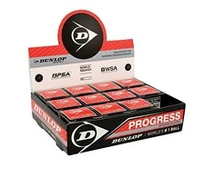 Dunlop Skvošo kamuoliukas Progress 12-box,1raud.taš