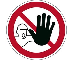 Durable DURABLE Verbotsaufkleber 'Zutritt verboten'