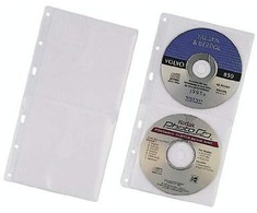 Patvarūs DURABLE CD dėklai 2 CD/DVD diskams, skaidrūs, 5 vnt.