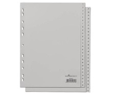 DURABLE Zahlenregister A4 gepr Taben 1-52 PP volldeck. grau