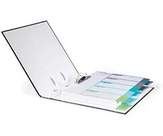 Laikiklis Durable DURABLE Register A4 + 5tlg. 1-5 farbige Taben+trans. Formbl.