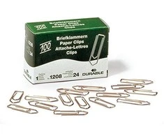 Sąvaržėlės Durable, geltono metalo, 32mm, apvalios (100) 1104-202