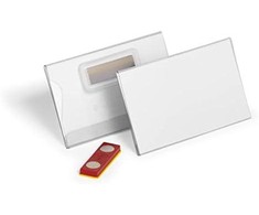 Durable DURABLE lentelė pavardei su magnetu, pasukama 54x90mm 25 vnt.