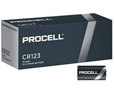 CR123!! 10 PAK!! DURACELL PROCELL BAT.