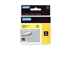 DYMO Rhino Termo vamzdelis 24mm x 1.5m / juodas ant geltonos (1805444)