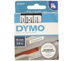 Dymo S0720830 tipo D1 juoda balta