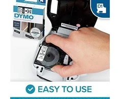 Dymo juosta etikečių spausdintuvams, D1 40913 | 9mm x 7m | juoda/balta | 10 vienetų