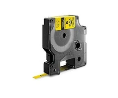 DYMO 18052 RHINO Termo vamzdelis 6mm x 1,5m (geltona / juodas šifras)