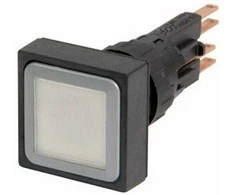 Eaton Mygtukų diskas 25 x 25mm, baltas, be grįžimo su Q25LTR- WS (087232) apšvietimu