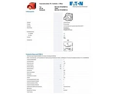 Eaton P / POS. MYGTUKAS PV, 1N + 1R