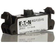 Eaton Plokščias RG LED lempos laikiklis raudona/žalia/geltona 12-30V AC/DC M22-FLED-RG (180799)