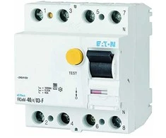 Eaton Liekamosios srovės grandinės pertraukiklis 4P 25A 0,1A 10kA tipas G/F FRCMM-25/4/01-G/F 187414