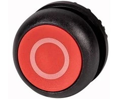 Eaton Raudonas mygtukas su plokščia grąža M22S- D- R- X0 216606