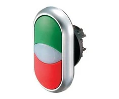 Eaton Dvivietis baltų / juodų mygtukų diskas su apšvietimu M22-DLL-WS (216704)