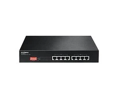 Šakotuvas StarTech Edimax technologija Edimax 8x 10/100 PoE+ jungiklis, 802.3at/af, 130W biudžetas (30W/prievadas), DIP jungiklis
