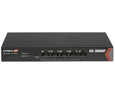 Šakotuvas Edimax Switch GS-3005P Web Management, Desktop, 1 Gbps (RJ-45) jungtys kiekis 5, PoE+ jungtys kiekis 4, Maitinimo tipas Vienvietis