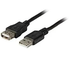 Efb Elektronik USB kabelis EFB USB-A - USB-A 1 m Juodas (K5248SW.1V2)