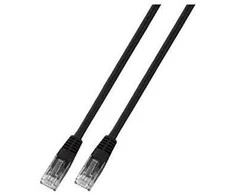 EFB Elektronik 1m Cat6 Patch - 1 m - Cat6 - U/UTP (UTP) - RJ-45 - RJ-45 - Juodas