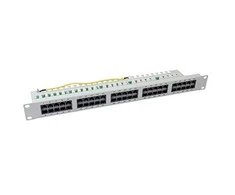 Efb Elektronik Ecolan Patchfeld Cat 3 ISDN 19" 1HE 50 Port RJ45 8/4 hellgrau RAL7035