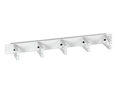 EFB EFB 48,26 cm 19 colių 1U kabelių valdymo skydelis su 5 plastikiniais laikikliais, RAL7035 pilka, 70 mm laikiklio ilgis