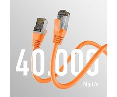 Efb Elektronik M-Cab CAT8.1 Oranžinis 2M PATCH CORD/RJ45 S/FTP LSZH 40GBIT CU LAN