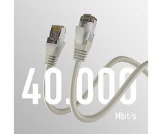 Efb Elektronik CONNECT M-Cab CAT8.1 Pilkas 2M PATCH CORD/RJ45 S/FTP LSZH 40GBIT