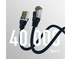 Efb Elektronik M-Cab CAT8.1 Juodas 1M PATCH CORD/RJ45 S/FTP LSZH 40GBIT CU LAN